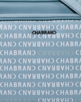 Zoom toile enduite siglée bleue clair marquage Chabrand - New Freedom