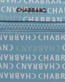 Zoom toile enduite siglée bleue ciel marquage Chabrand - New Freedom