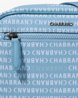 Toile enduite siglée bleue ciel - New Freedom - Chabrand